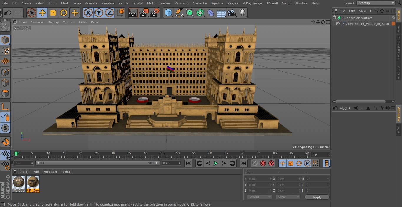 Government House of Baku 3D model