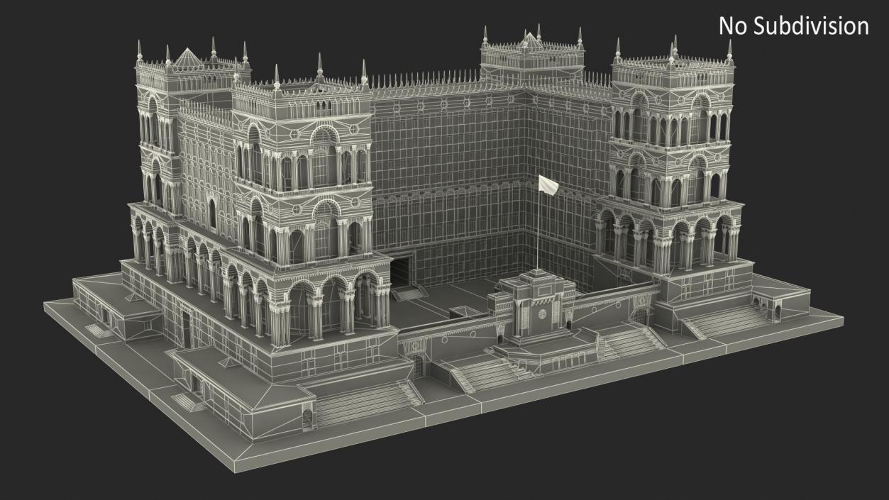 Government House of Baku 3D model