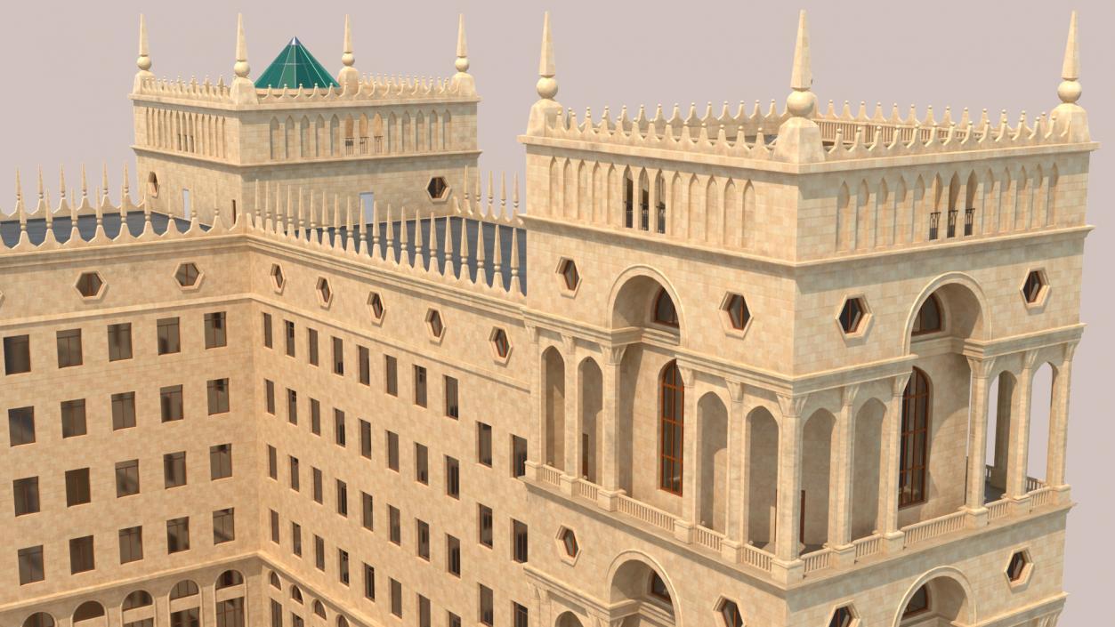 Government House of Baku 3D model