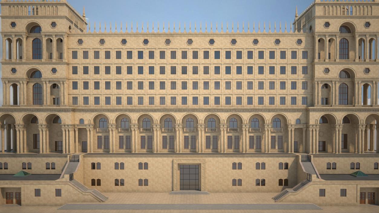 Government House of Baku 3D model