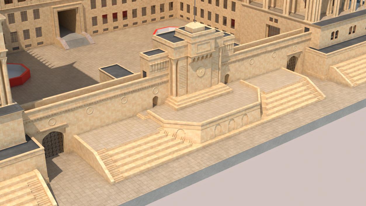 Government House of Baku 3D model