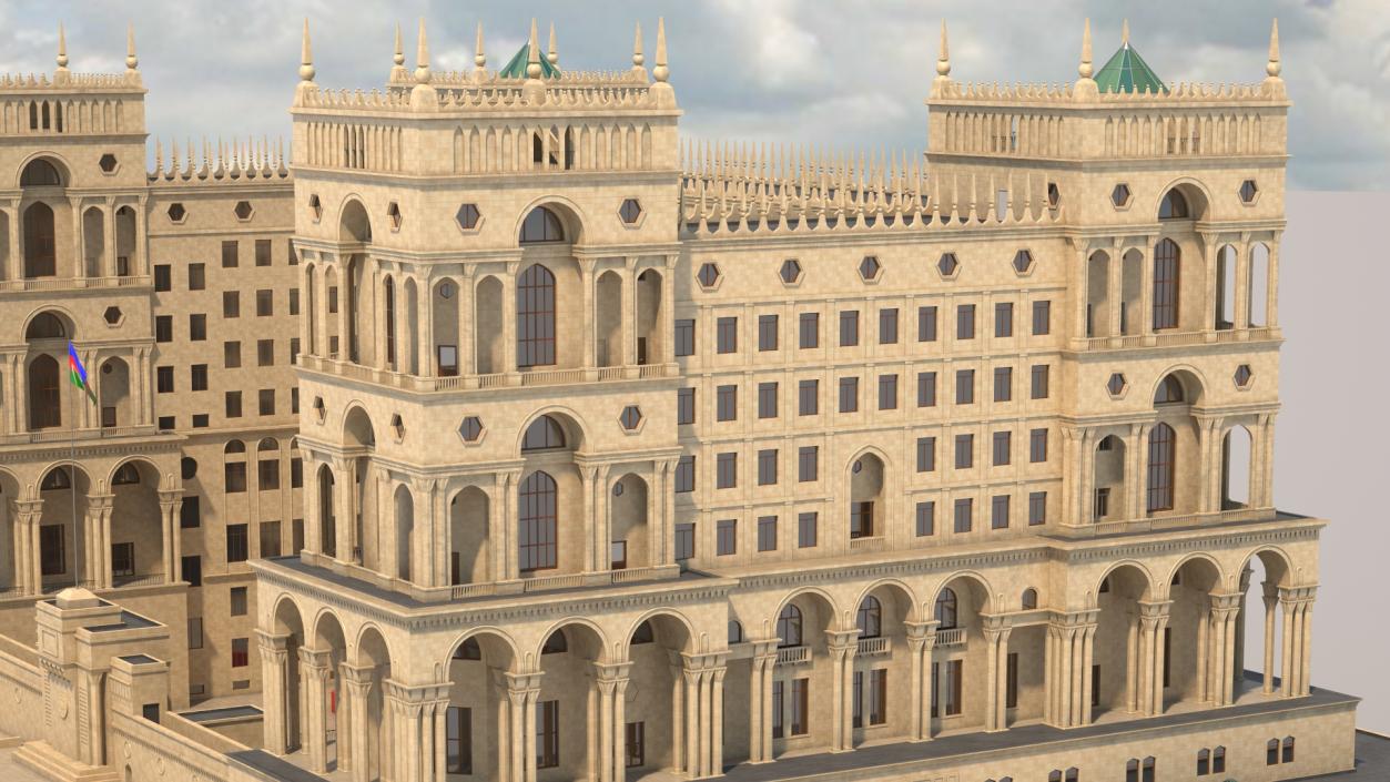 Government House of Baku 3D model