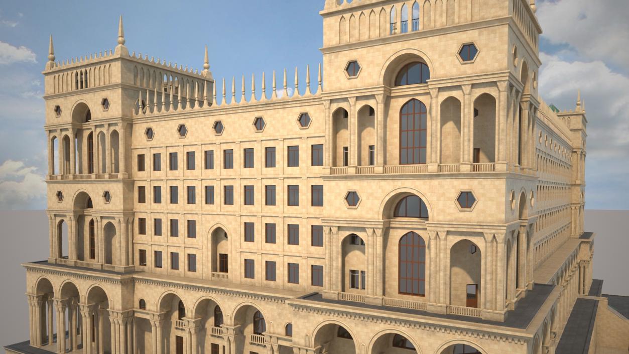 Government House of Baku 3D model