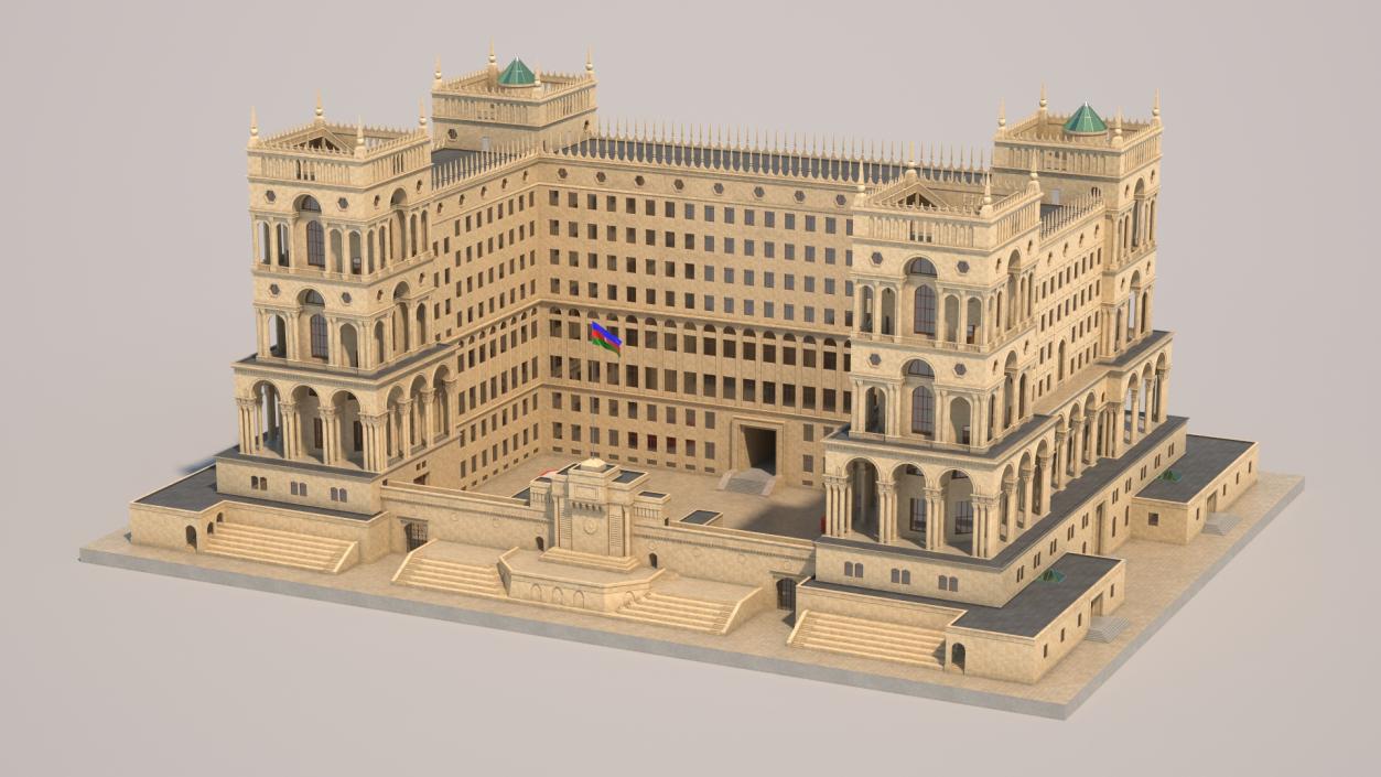 Government House of Baku 3D model