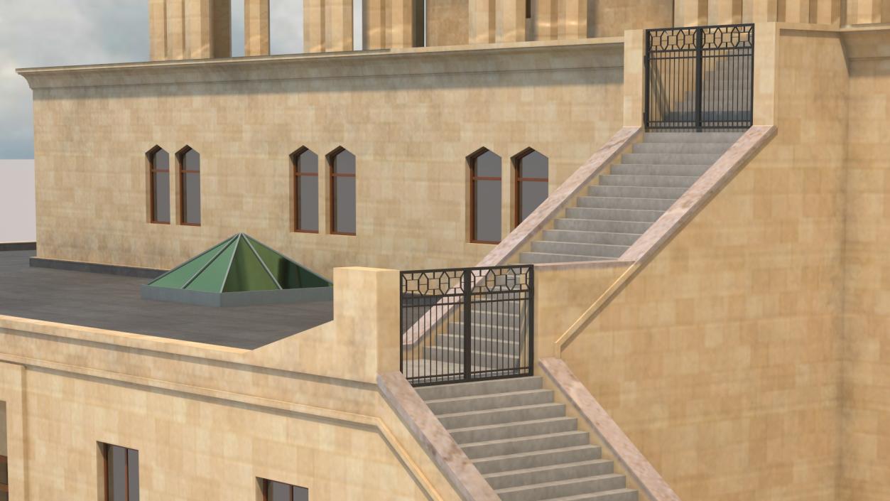 Government House of Baku 3D model