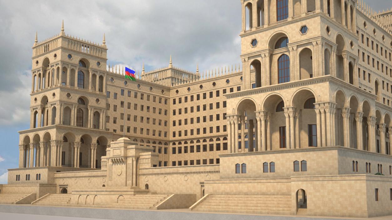 Government House of Baku 3D model