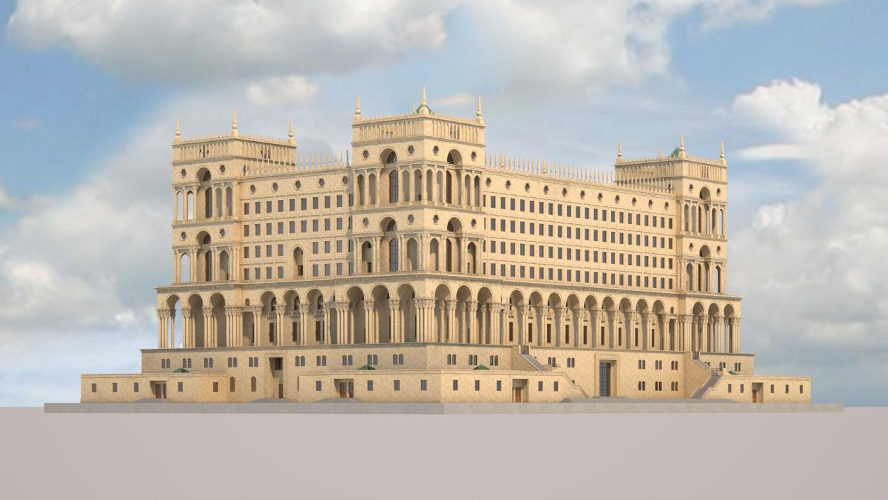 Government House of Baku 3D model