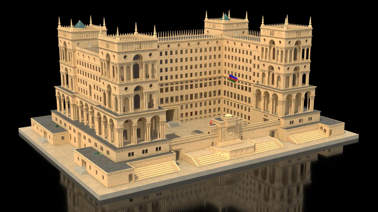 Government House of Baku 3D model