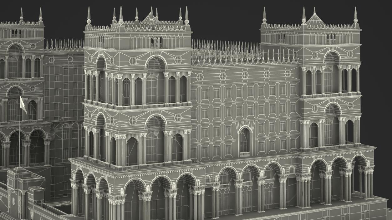 Government House of Baku 3D model