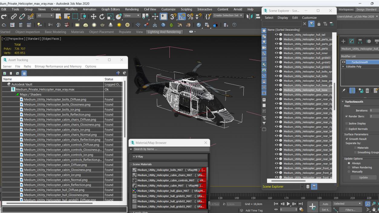 3D model Medium Private Helicopter