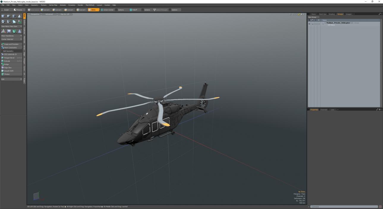 3D model Medium Private Helicopter