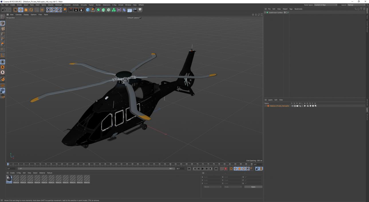 3D model Medium Private Helicopter