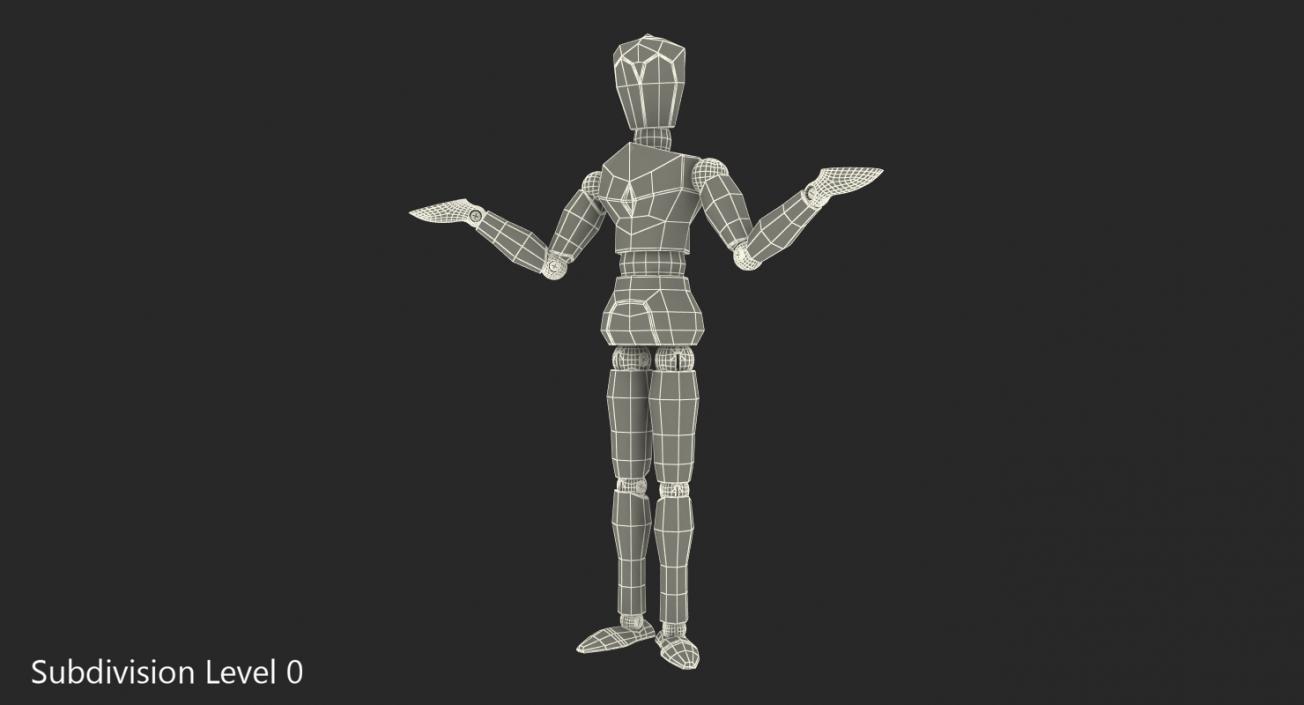 3D model Dummy Doll Surprised Pose