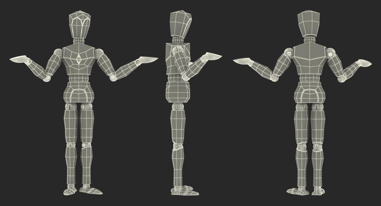 3D model Dummy Doll Surprised Pose