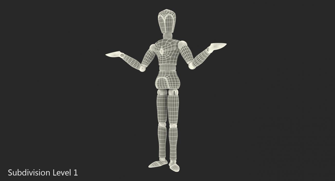 3D model Dummy Doll Surprised Pose