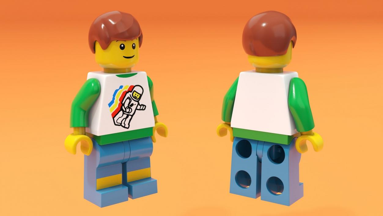 Rigged LEGO Minifigures Collection 3D model