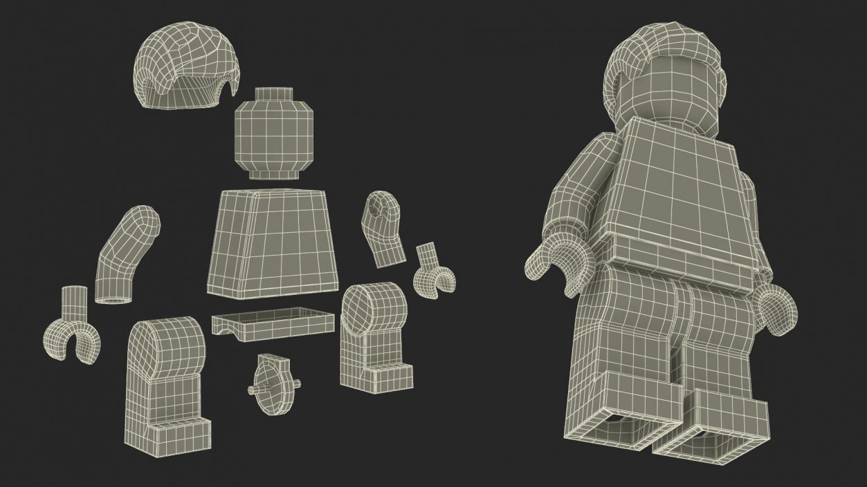 Rigged LEGO Minifigures Collection 3D model