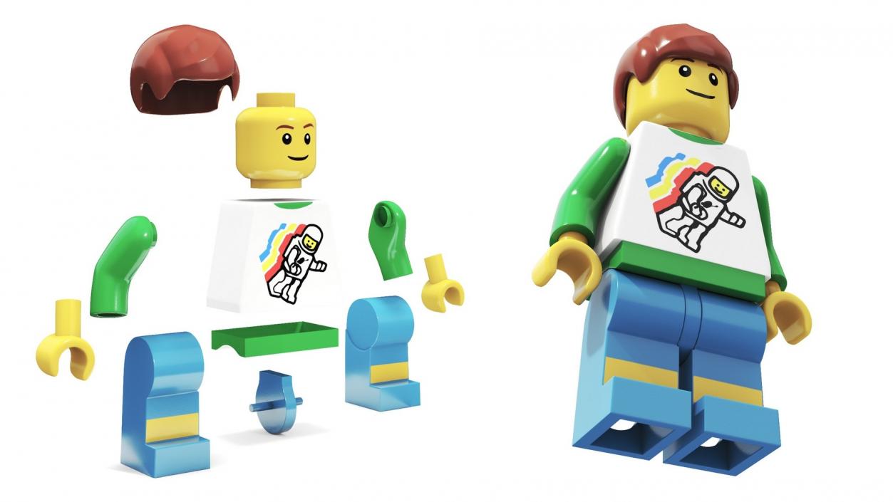 Rigged LEGO Minifigures Collection 3D model