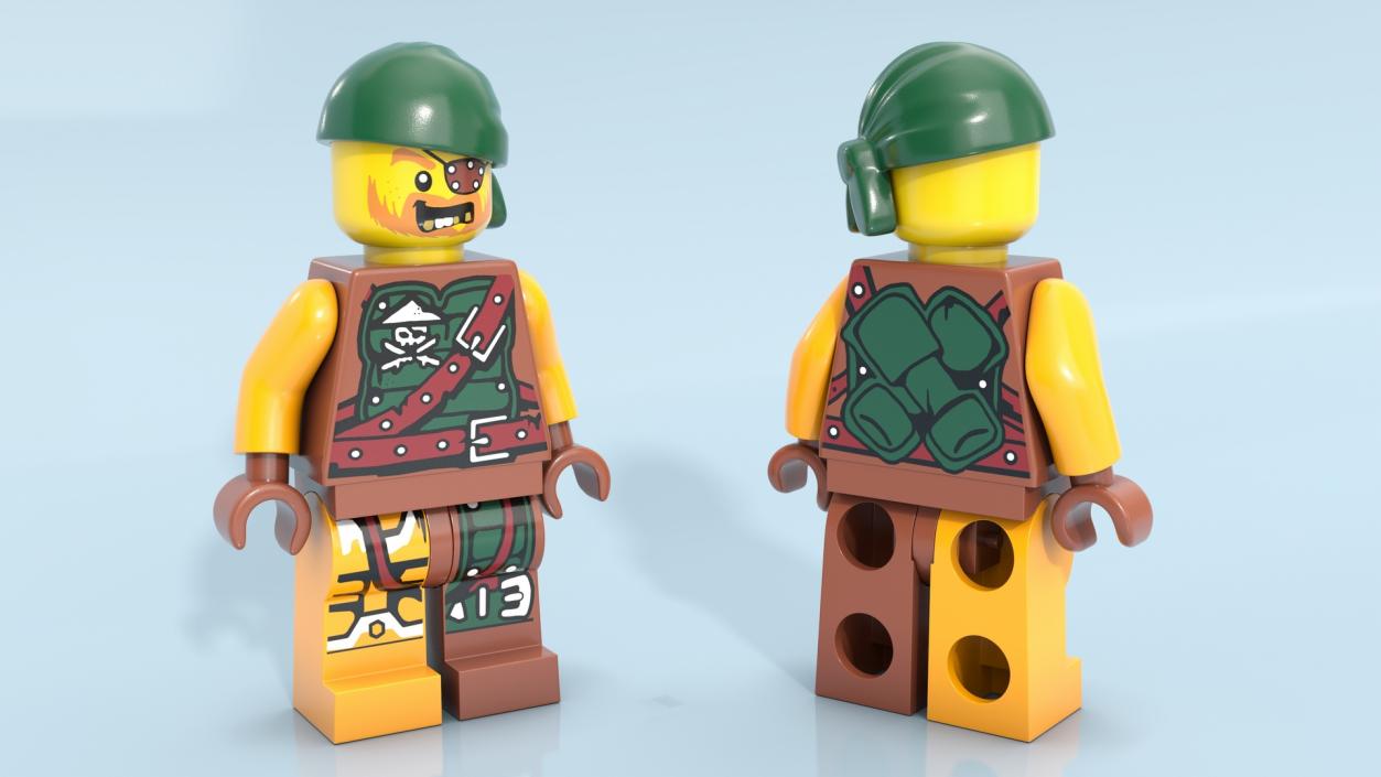 Rigged LEGO Minifigures Collection 3D model