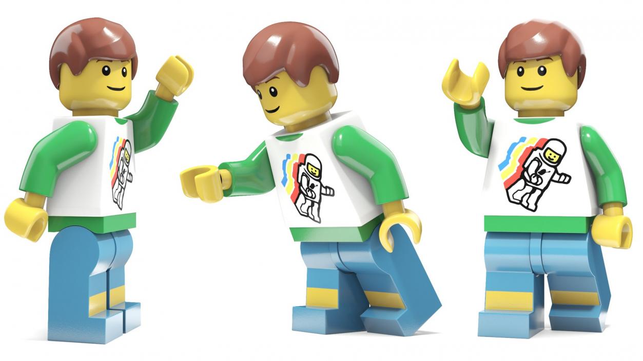 Rigged LEGO Minifigures Collection 3D model