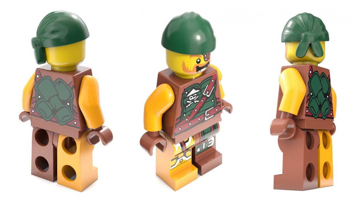 Rigged LEGO Minifigures Collection 3D model