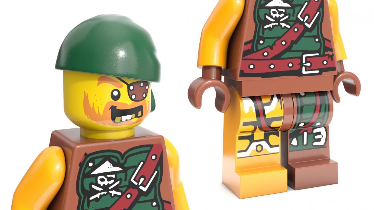 Rigged LEGO Minifigures Collection 3D model