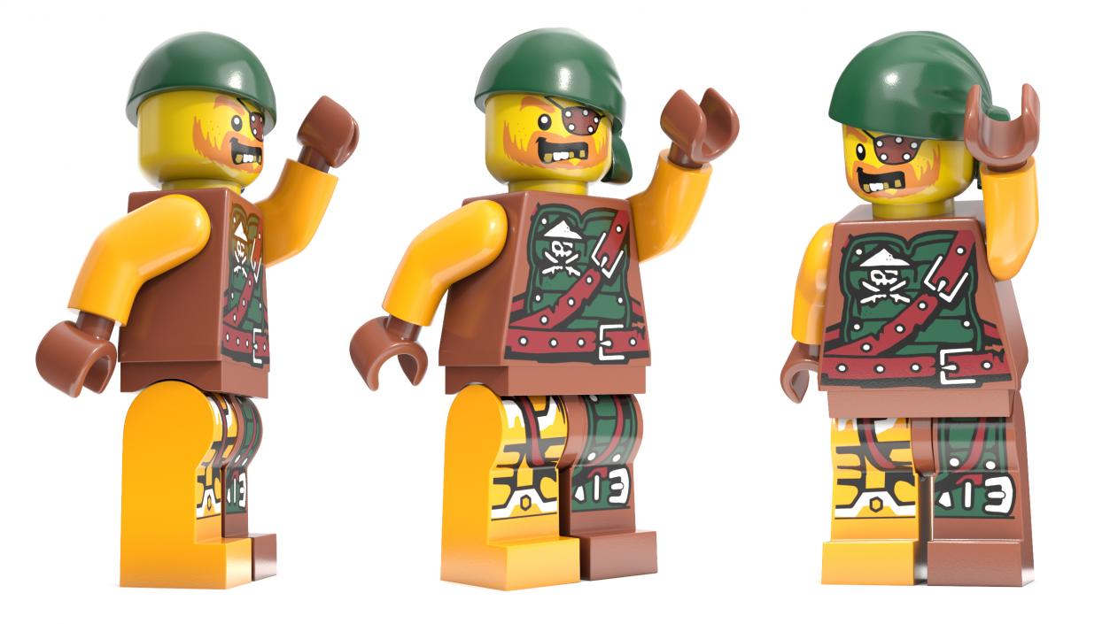 Rigged LEGO Minifigures Collection 3D model