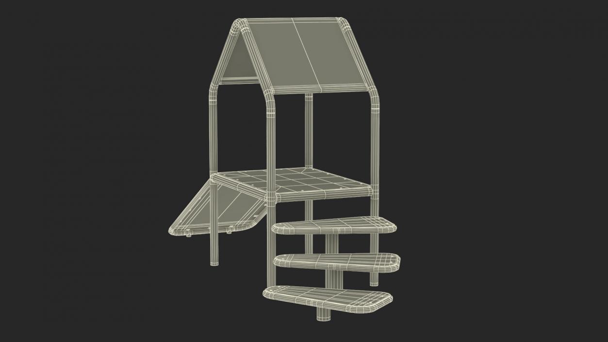 3D model Canine Condo for Dog Park Blue