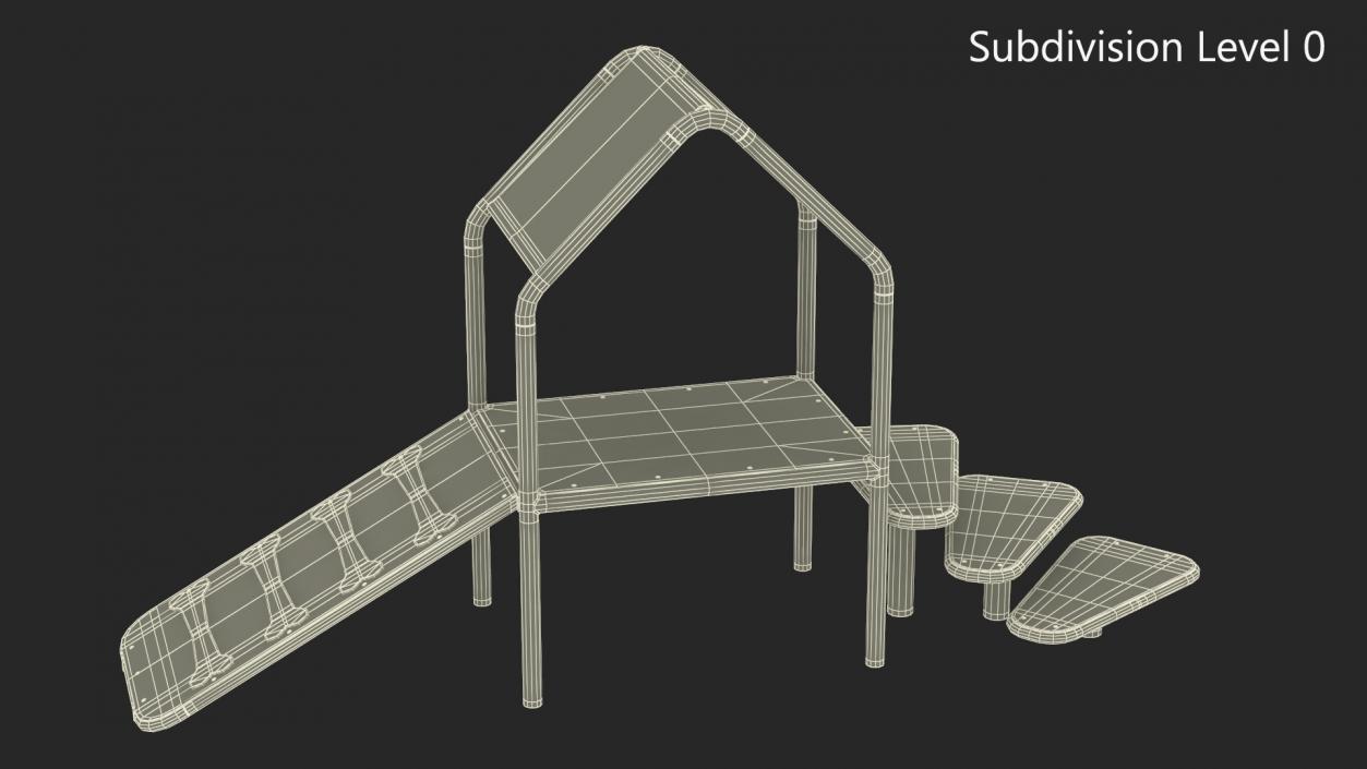 3D model Canine Condo for Dog Park Blue