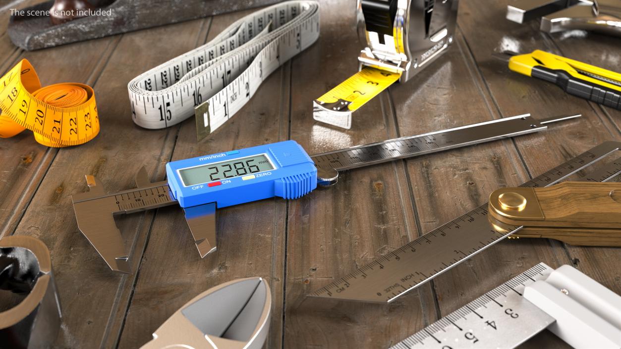 3D model LCD Digital Vernier Caliper Generic