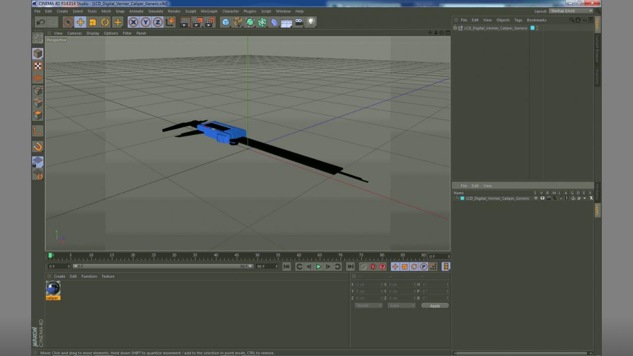 3D model LCD Digital Vernier Caliper Generic