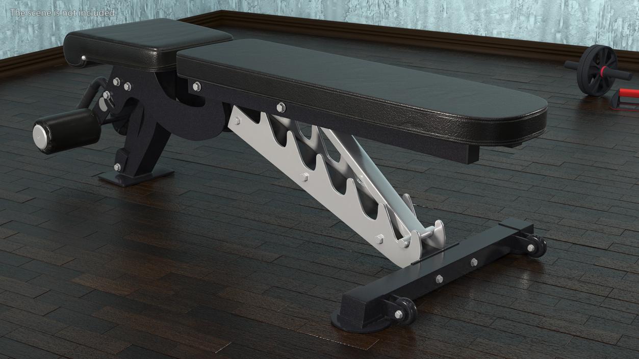 3D Adjustable Bench Press Black model