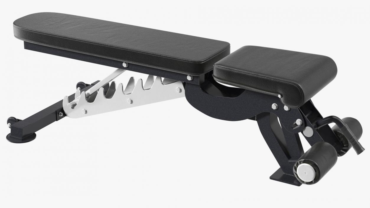 3D Adjustable Bench Press Black model