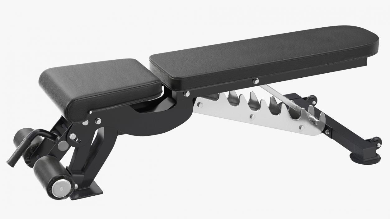 3D Adjustable Bench Press Black model