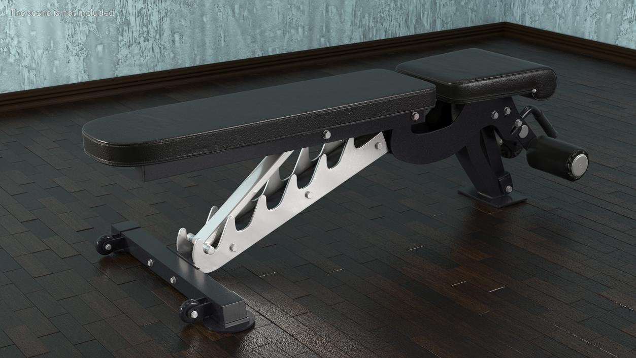 3D Adjustable Bench Press Black model