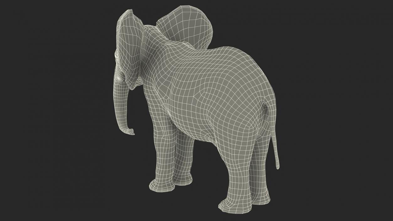 Baby Elephant Rigged 2 3D