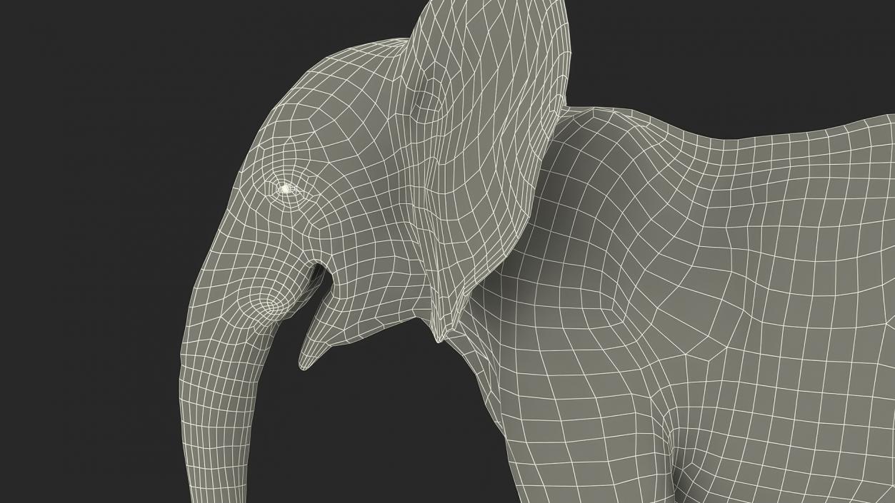 Baby Elephant Rigged 2 3D