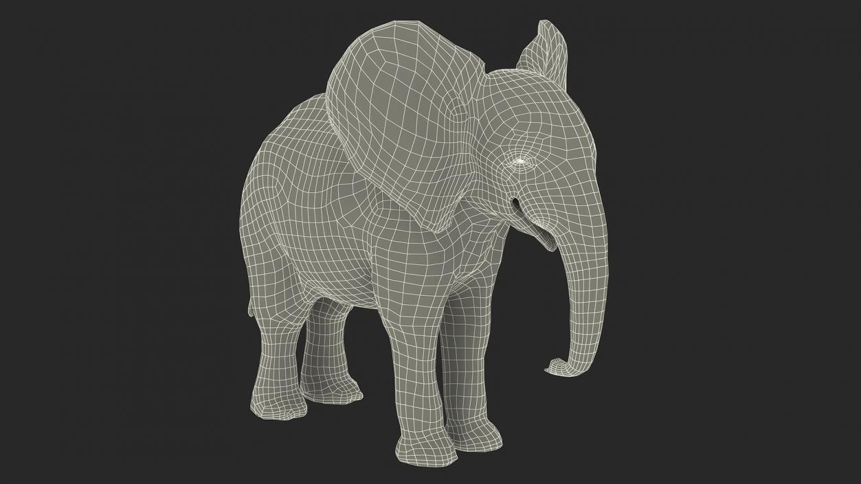 Baby Elephant Rigged 2 3D