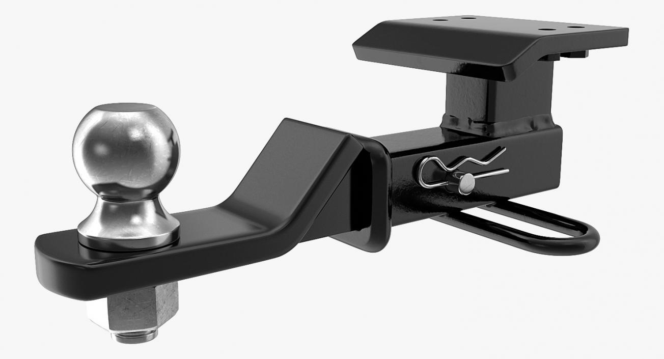 3D Loaded Ball Mount Hitch model