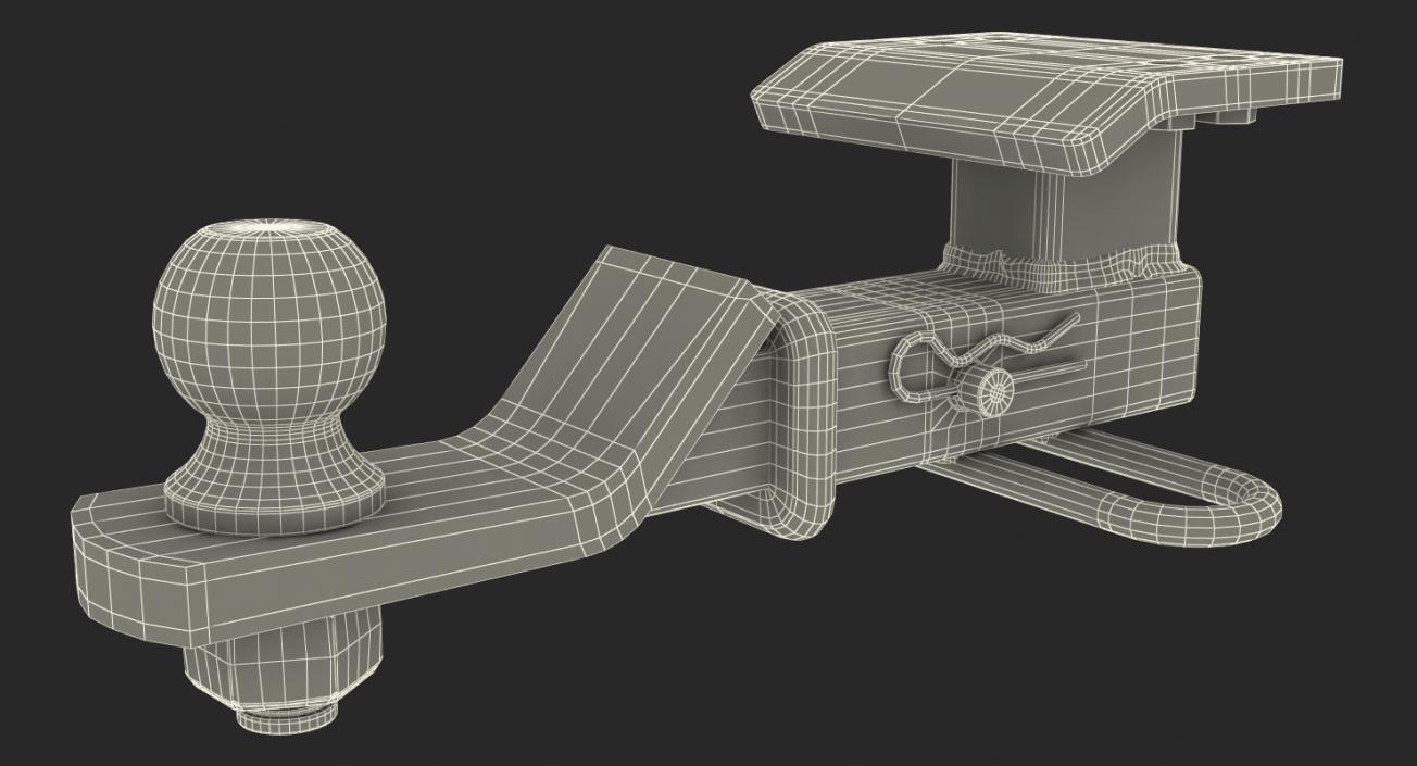 3D Loaded Ball Mount Hitch model