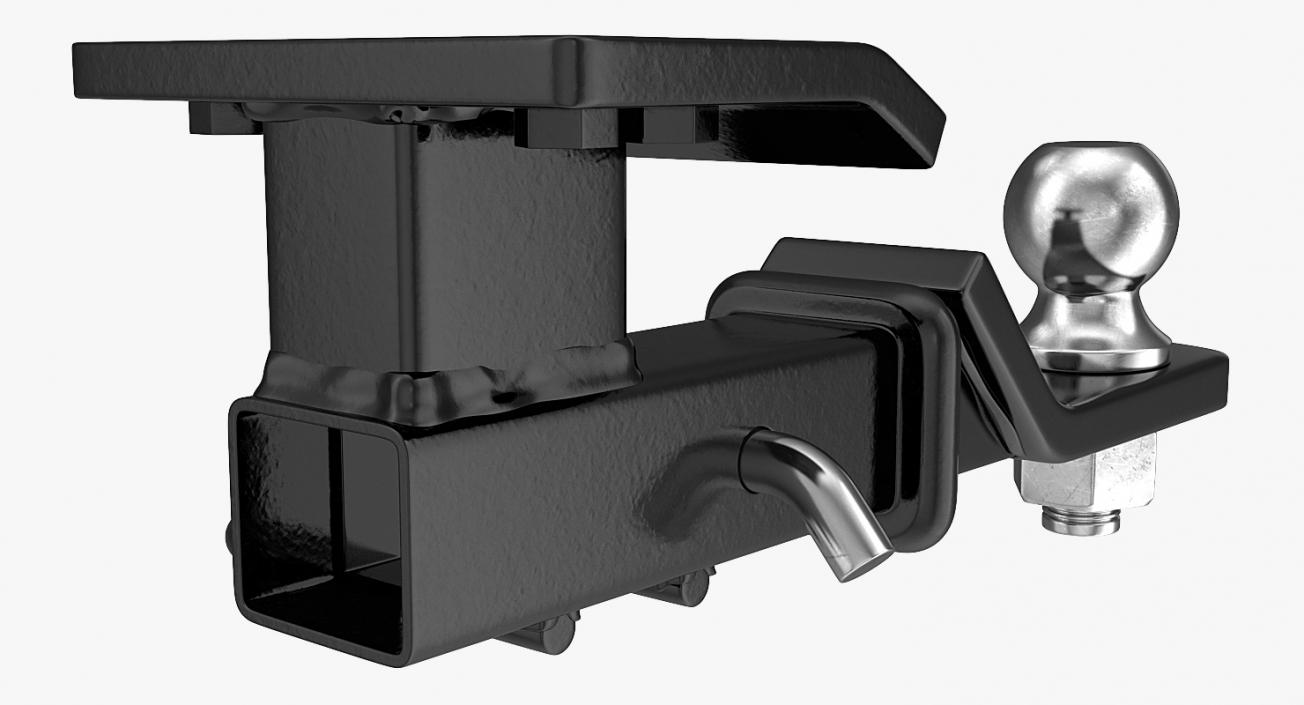 3D Loaded Ball Mount Hitch model