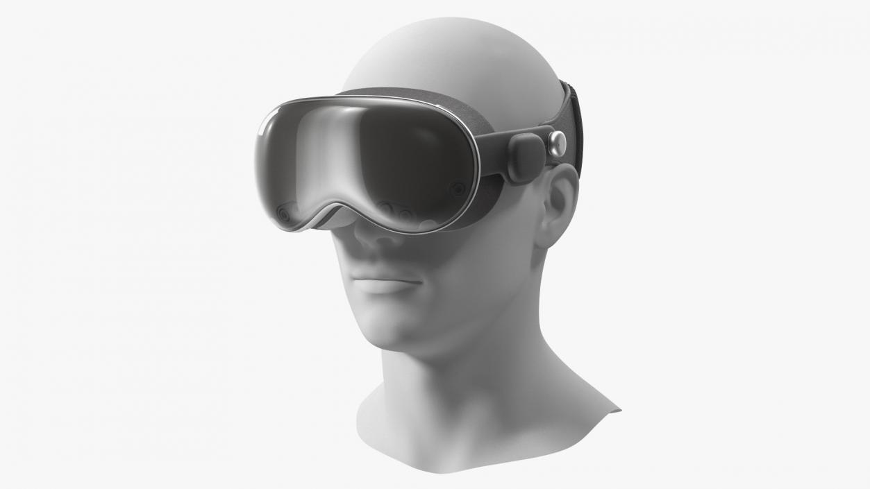 3D model Shared Reality Headset on Mannequin Head