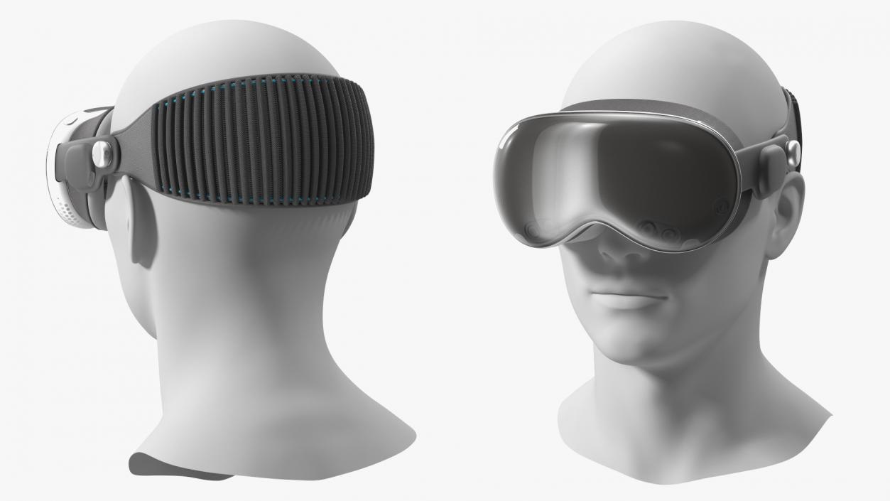 3D model Shared Reality Headset on Mannequin Head