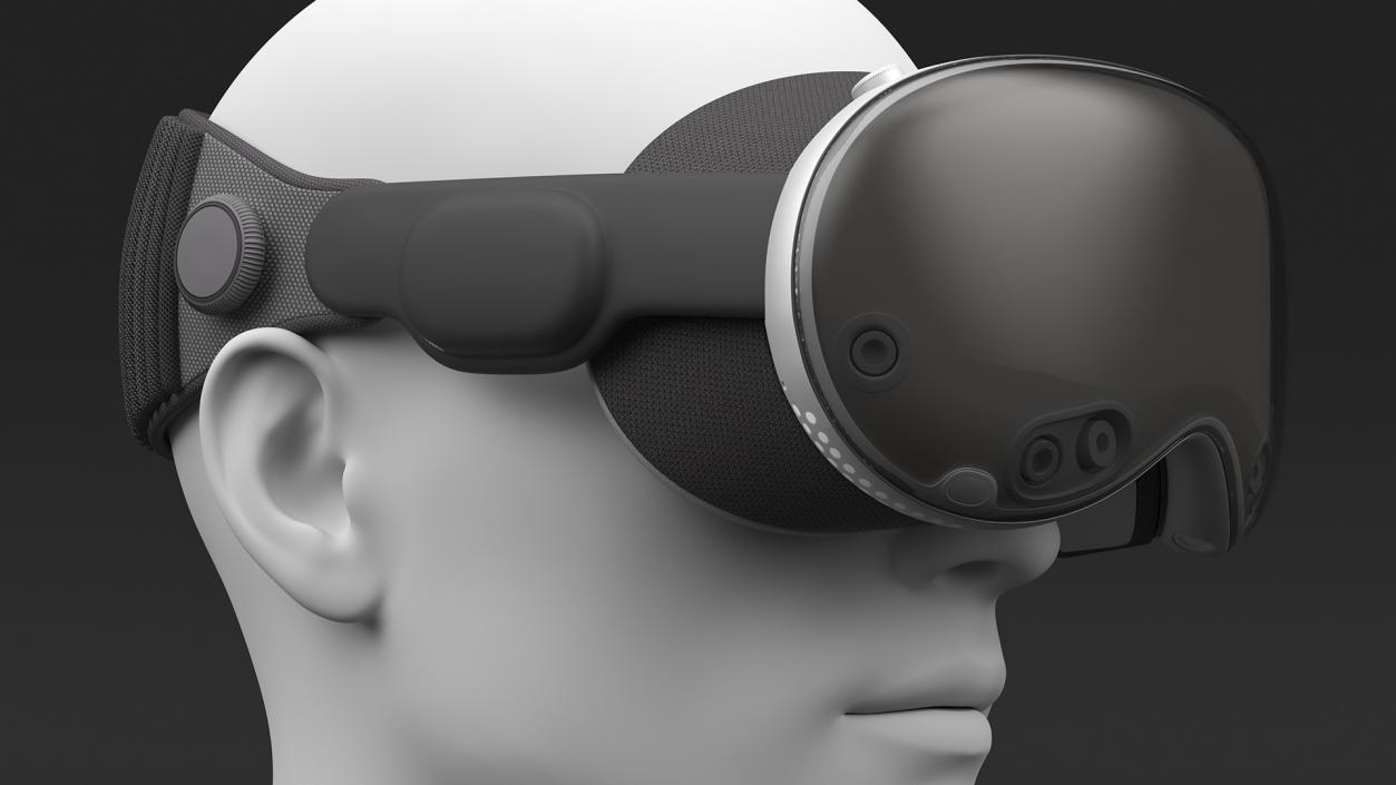 3D model Shared Reality Headset on Mannequin Head