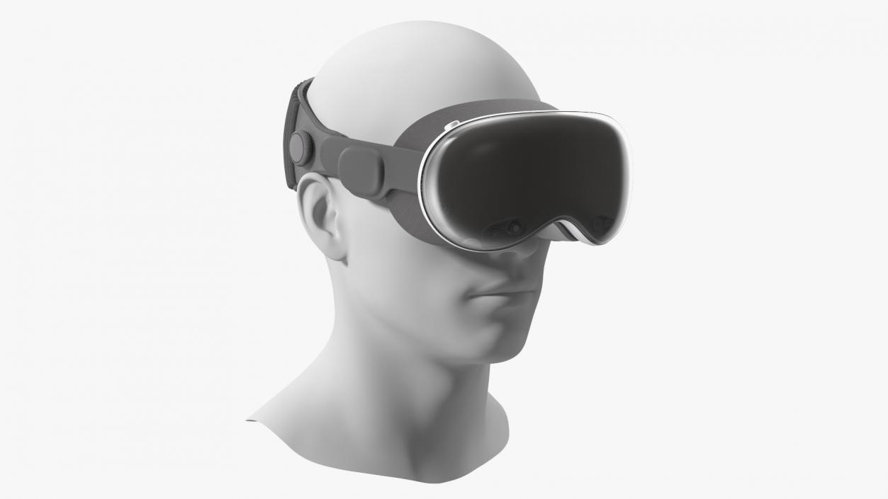 3D model Shared Reality Headset on Mannequin Head