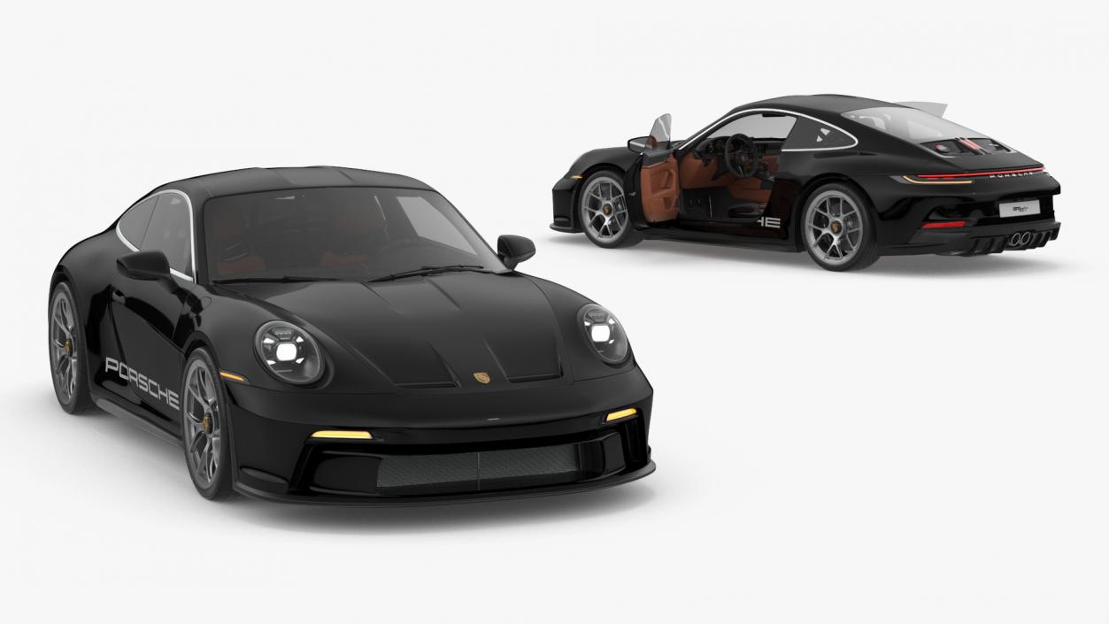 Sport Car Porsche 911 2024 Black 3D