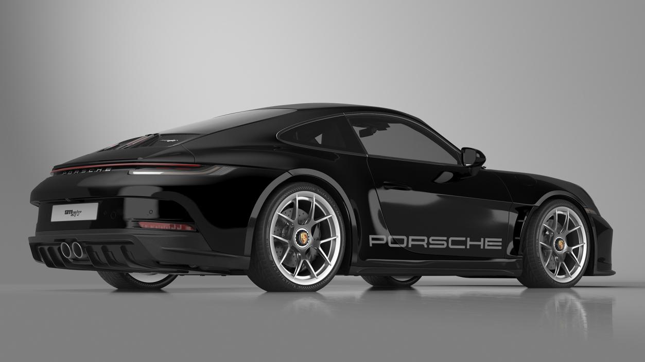 Sport Car Porsche 911 2024 Black 3D