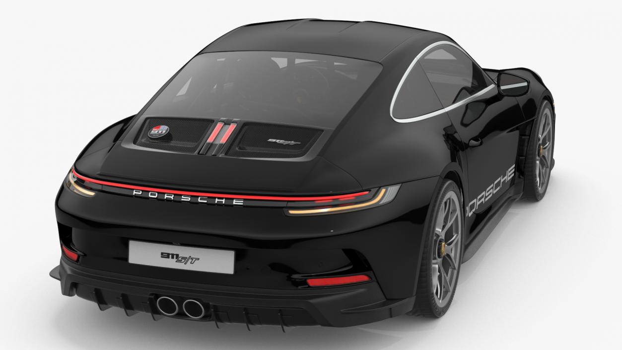 Sport Car Porsche 911 2024 Black 3D