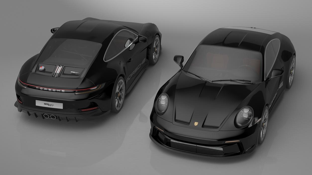 Sport Car Porsche 911 2024 Black 3D