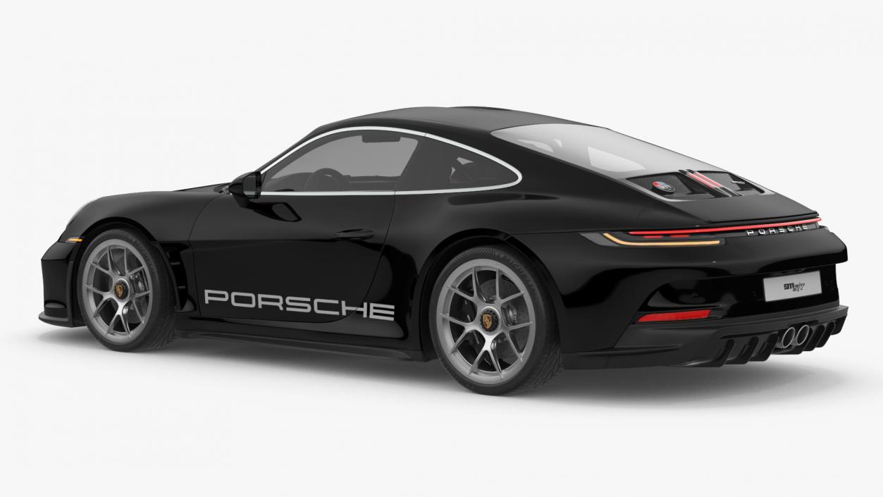 Sport Car Porsche 911 2024 Black 3D